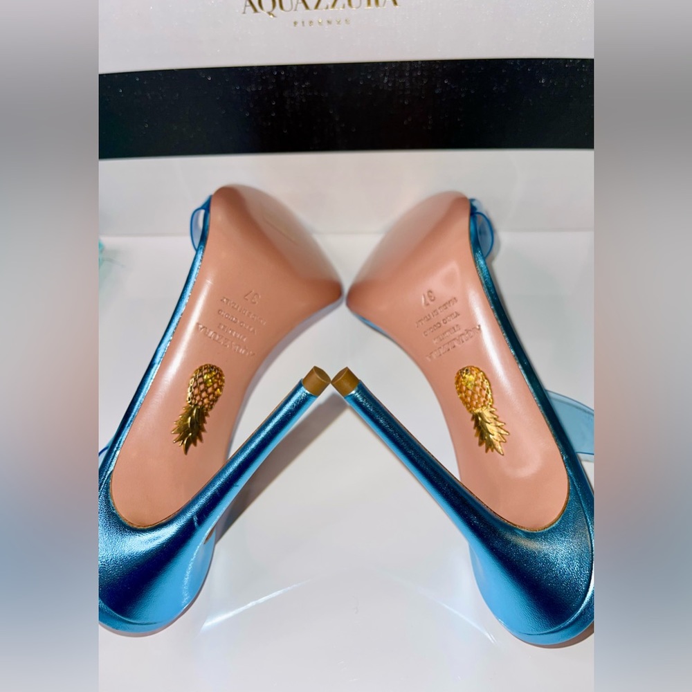 Aquazzura - So Nude PVC Slingback Sandals Ice - 37 (7) - New in Box - Picture 7 of 16